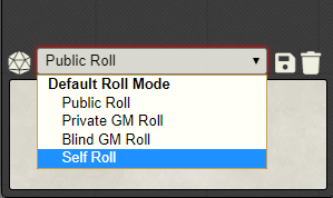 Selecting self roll